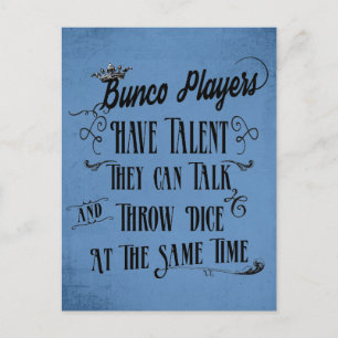 Carte Postale Joueuses de Bunco Ont du Talent avec Couronne