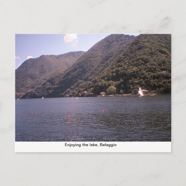 Carte Postale Jouissant du lac, Belaggio (Devant)