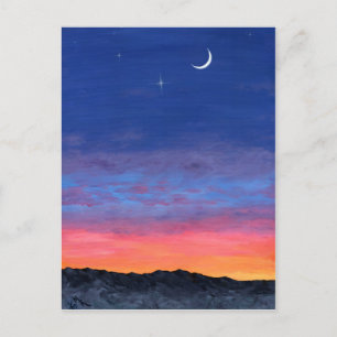 Carte Postale jour2nuit coucher de soleil