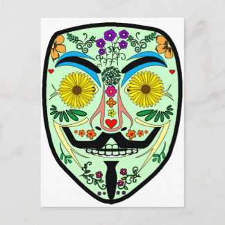 Carte Postale Jour ANONYME du Masque d'Anon Art Mort 2 4Chan