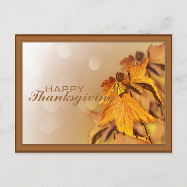 Carte postale Jour d'Action de grâce (Devant)