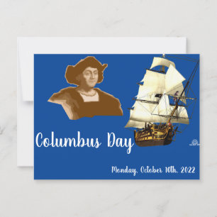 Carte Postale Jour de Columbus