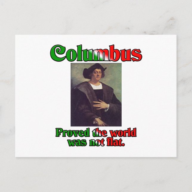 Carte Postale Jour de Columbus (Devant)