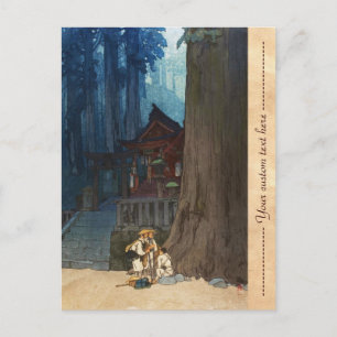 Carte Postale Jour de folie à Nikko Hiroshi Yoshida