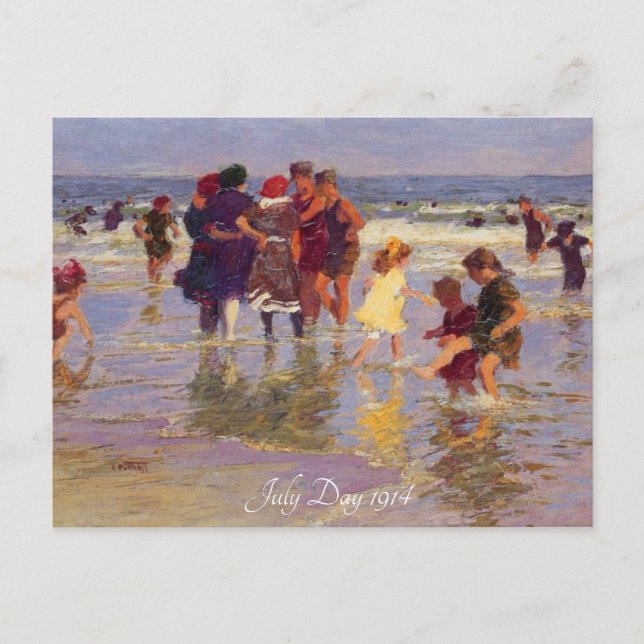 Carte Postale "Jour de juillet 1914 EH Potthast" (Devant)