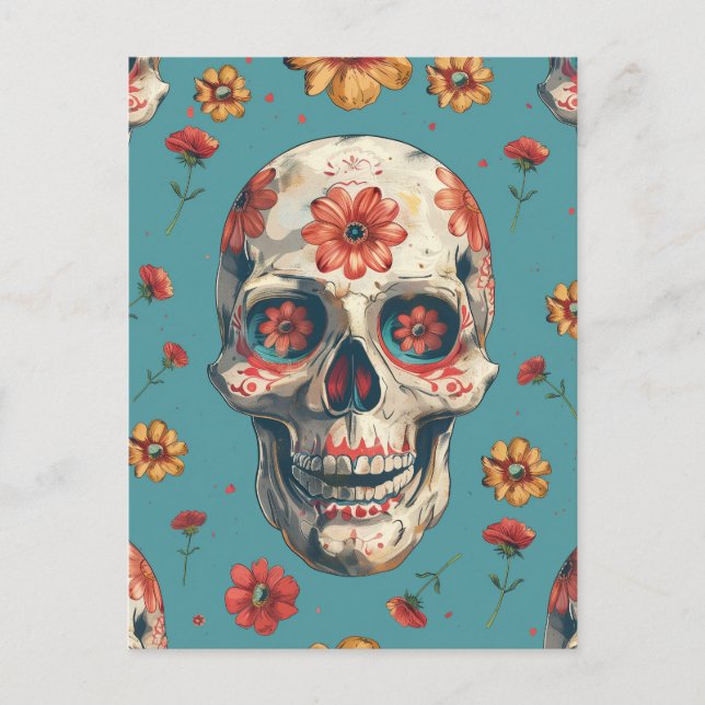 Carte Postale Jour de la conception thématique mort (Devant)