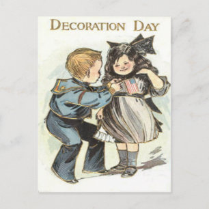Carte Postale Jour de la décoration uniforme pour enfants du dra