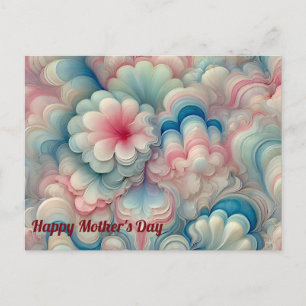 Carte Postale JOUR DE LA FÊTE DES MÈRES ~ Douce pastel ~
