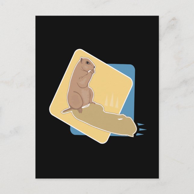 Carte Postale Jour de la marmotte (Devant)