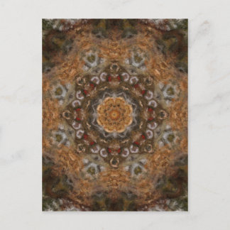 Carte Postale Jour de la récolte Impasto Kaleidoscope Art 5