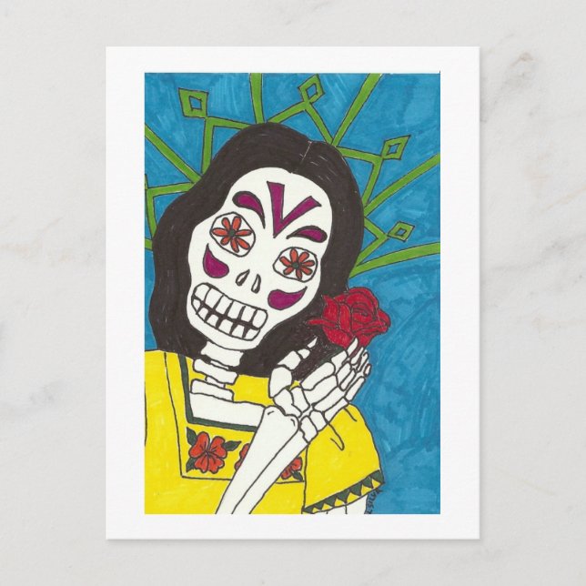 Carte Postale Jour de la Rose (Devant)