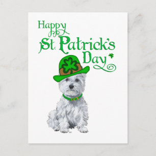 Carte Postale Jour de la Saint-Patrick des Westies