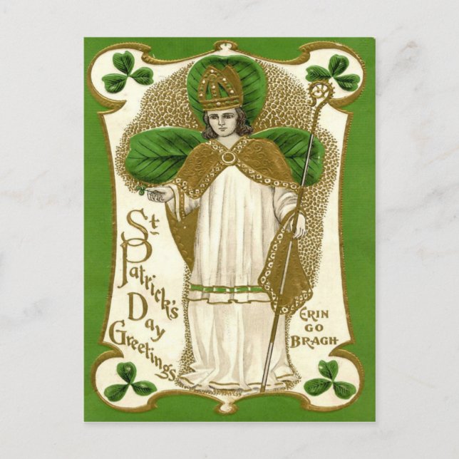 Carte Postale Jour de la Saint Patrick victorien (Devant)