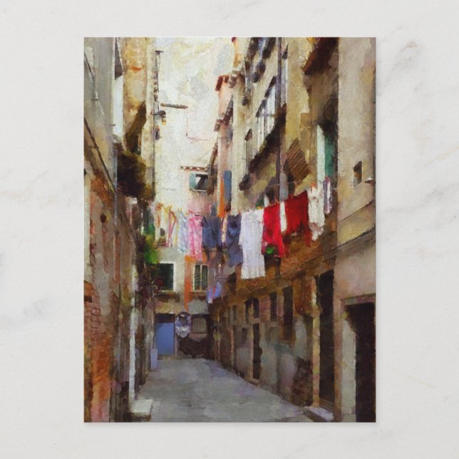 Carte Postale Jour de lavage Art (Devant)