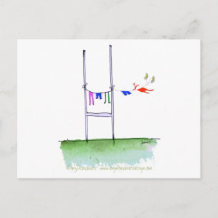 Carte Postale jour de lavage de rugby, fernandes élégants