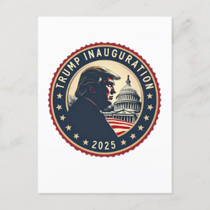 Carte Postale Jour de l'investiture de Trump 2025 Fier Maga