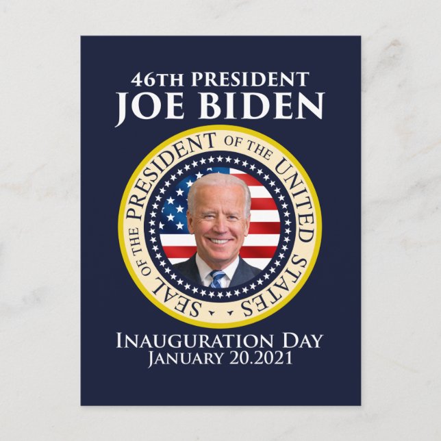 Carte Postale Jour de l'investiture du président Biden 2021 (Devant)