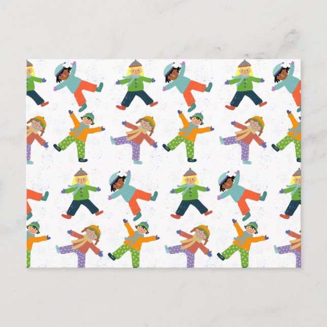 Carte Postale Jour de neige (Devant)