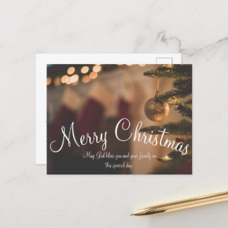 Carte Postale Jour de Noël photo simple