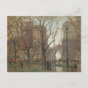Carte Postale Jour de pluie, Madison Square, New York, Paul Corn