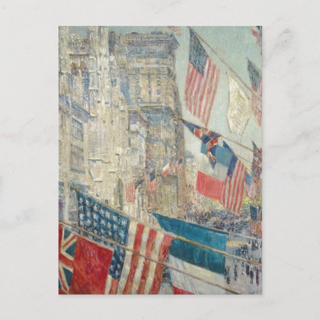 Carte Postale Jour des Alliés | Childe Hassam (Devant)