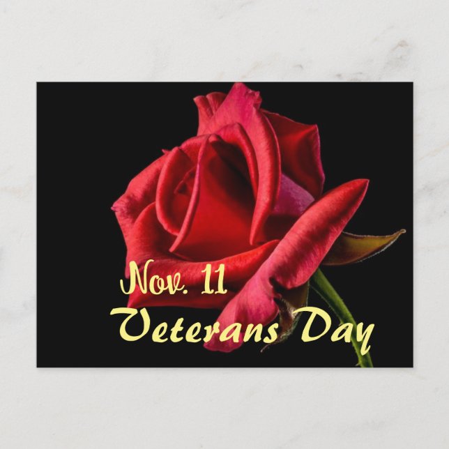 Carte Postale Jour des anciens combattants (Devant)