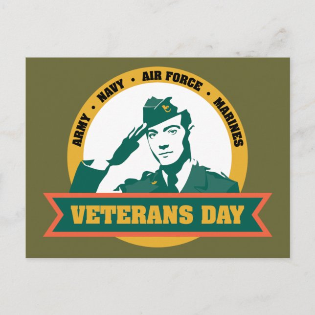 Carte Postale Jour des anciens combattants (Devant)