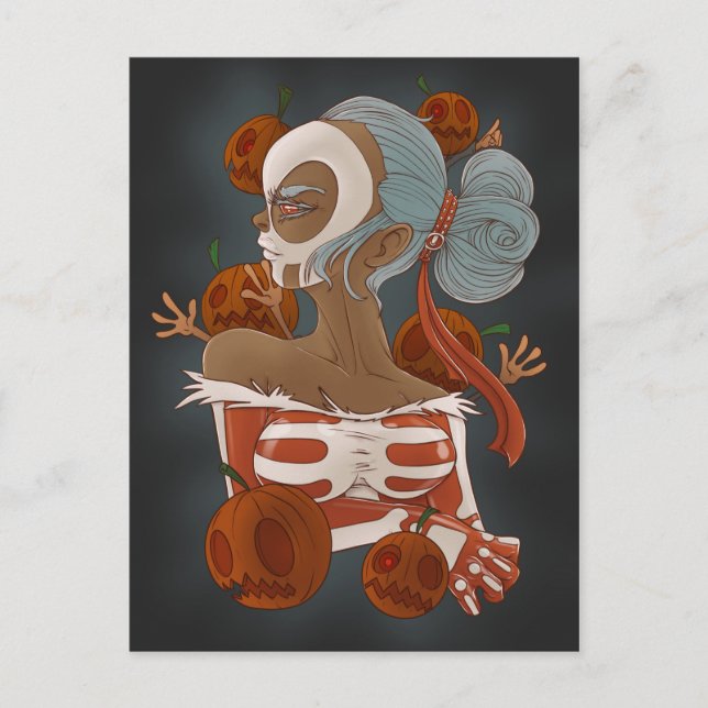 carte postale jour des morts (Devant)