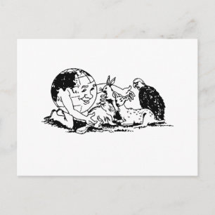 Carte Postale JOUR DES TERRES - Protéger la faune
