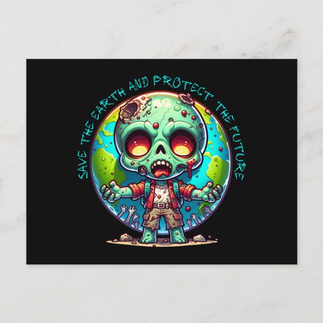 Carte Postale Jour des terres Zombie (Devant)
