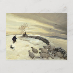 Carte Postale Jour d'hiver noir