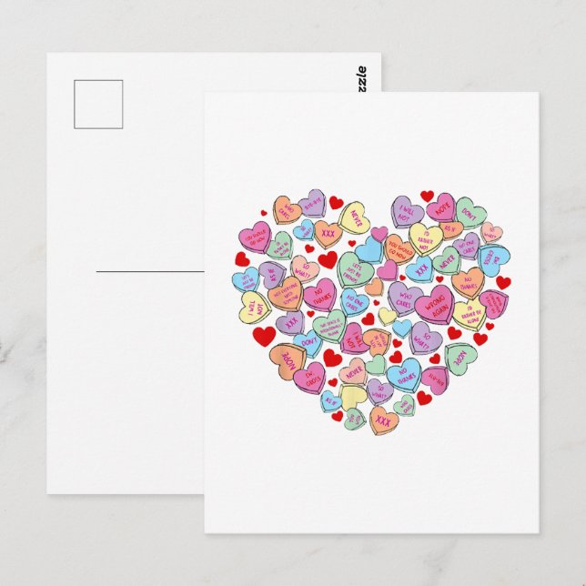 Carte Postale Jour drôle des anti-Valentines (Devant / Derrière)