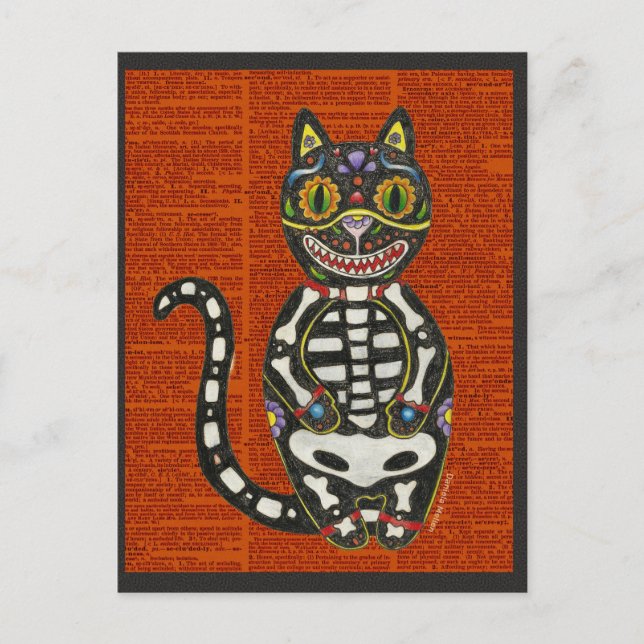 Carte Postale Jour du chat mort (Devant)