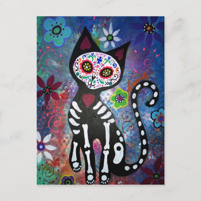 Carte Postale Jour du chat mort par Prisarts (Devant)
