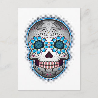 Carte Postale Jour Du Crâne Sucre Morte