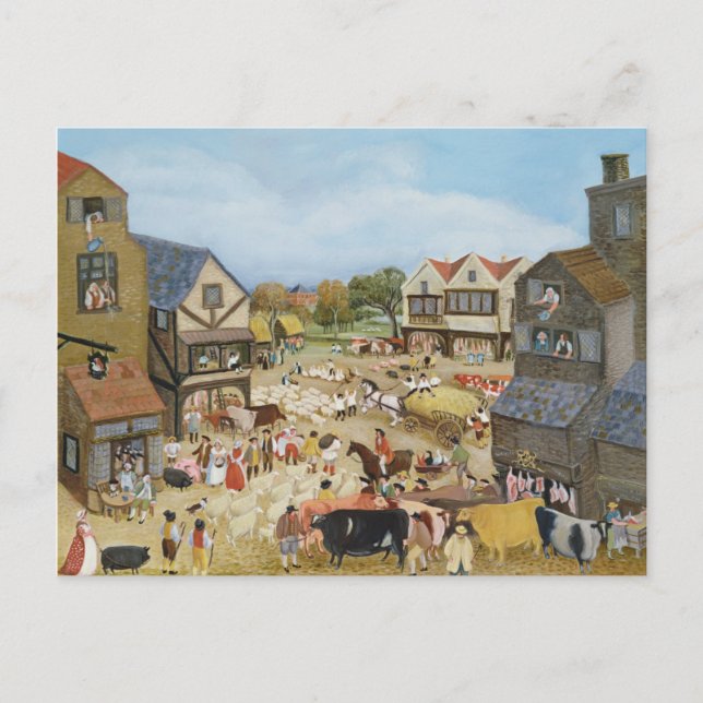 Carte Postale Jour du marché (Devant)