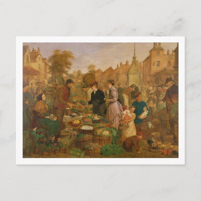 Carte Postale Jour du marché (Devant)