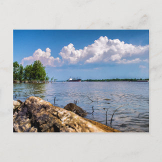 Carte Postale Jour du printemps sur la rivière Mississippi