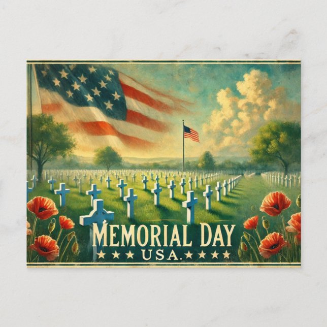 Carte Postale Jour du Souvenir (États-Unis) (Devant)