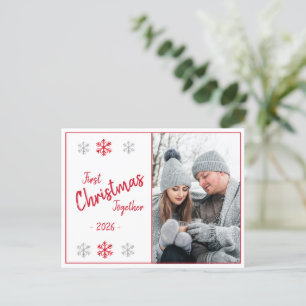 Carte Postale Jour férié Noël Script photo saisonnier