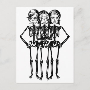 Carte Postale jour férié : noir et blanc
