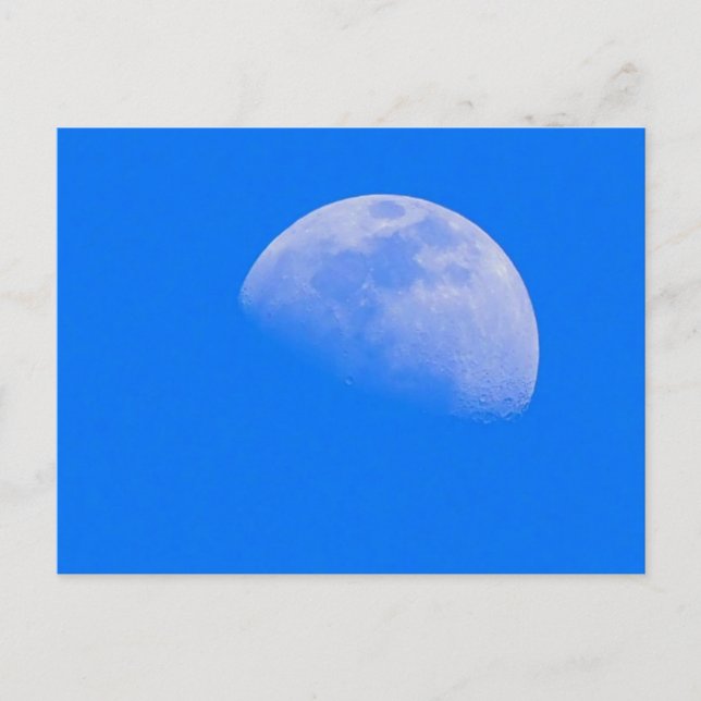 Carte Postale Jour Lune sur la journée de printemps (Devant)
