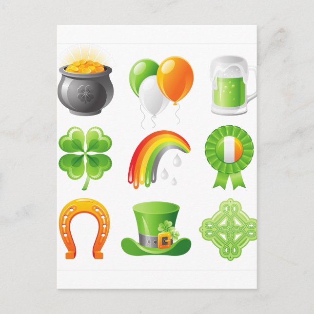 Carte Postale jour saint-patricks (Devant)