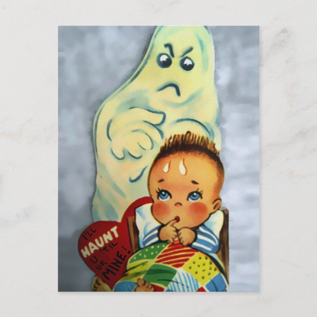 Carte Postale Jour vintage Déplaisant des Valentines (Devant)