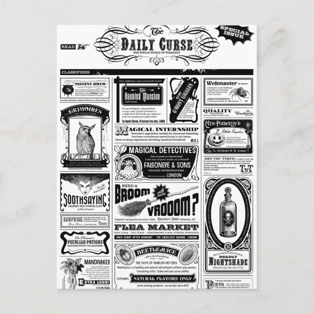 Carte Postale journal déplaisant (Devant)