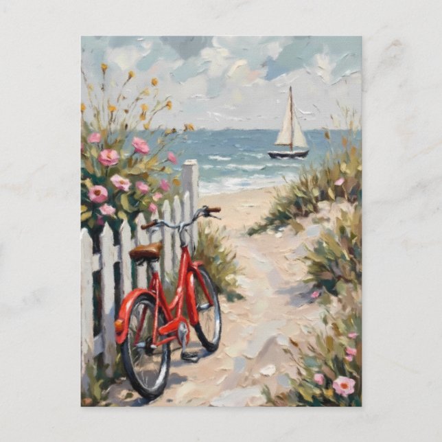 Carte Postale Journée à la plage (Devant)