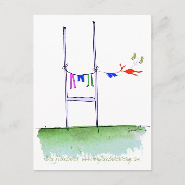 Carte Postale journée de rugby, tony fernandes (Devant)