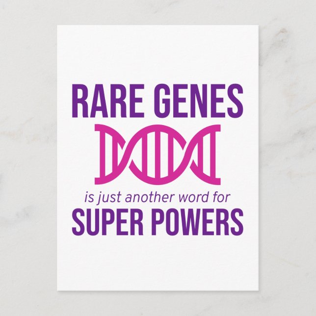 Carte Postale Journée de sensibilisation aux maladies rares Zebr (Devant)