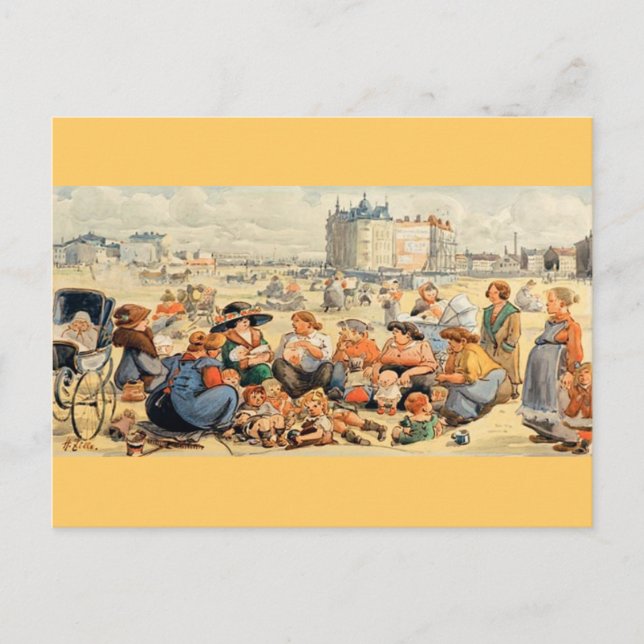 Carte Postale Journée des mères au parc (Devant)