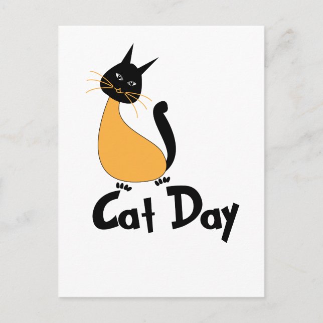 Carte Postale Journée du chat  (Devant)